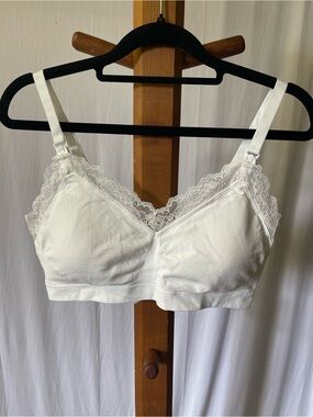 H&M White Lace Soft-Cup Bra